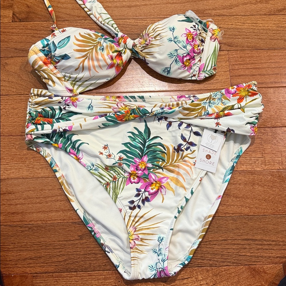 SHADE & SHORE FLOWER BATHING SET 2-piece
